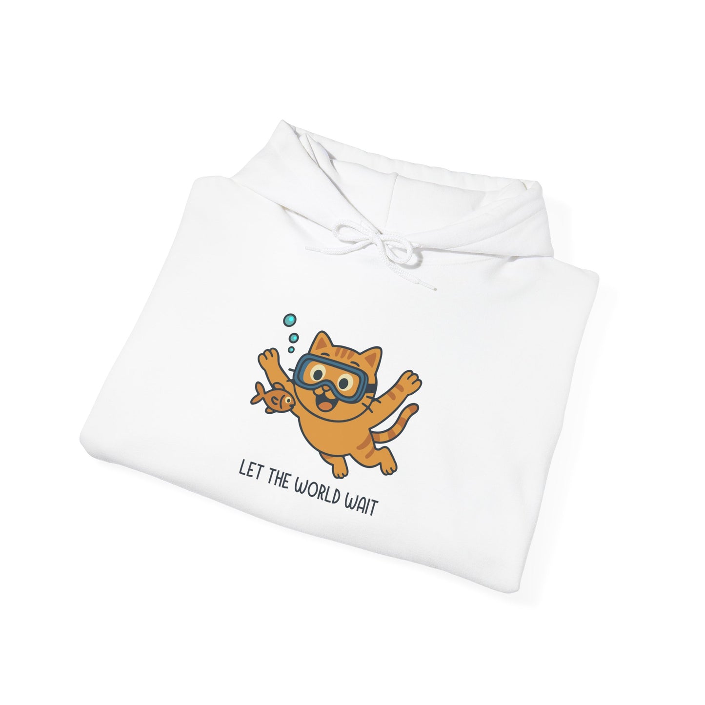 Hoodie: Let The World Wait (Unisex Heavy Blend™)