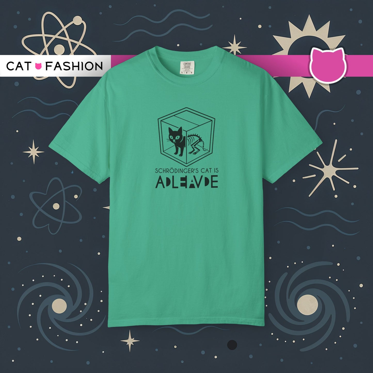 T-Shirt: Schrödinger’s Cat Paradox – Funny Quantum Physics Graphic Tee – Cool Unisex Science Shirt for Nerdy Vibes