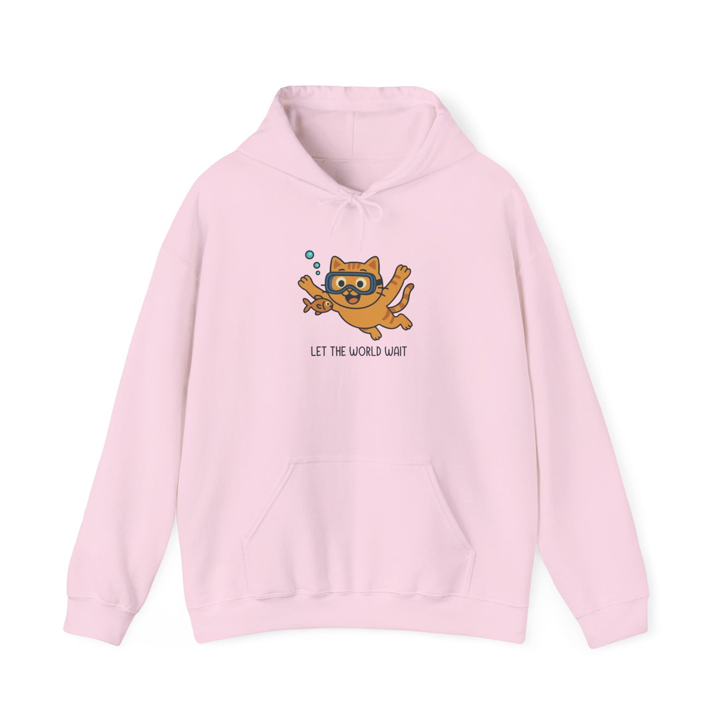 Hoodie: Let The World Wait (Unisex Heavy Blend™)