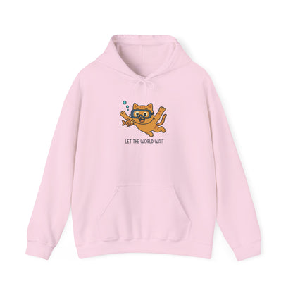 Hoodie: Let The World Wait (Unisex Heavy Blend™)