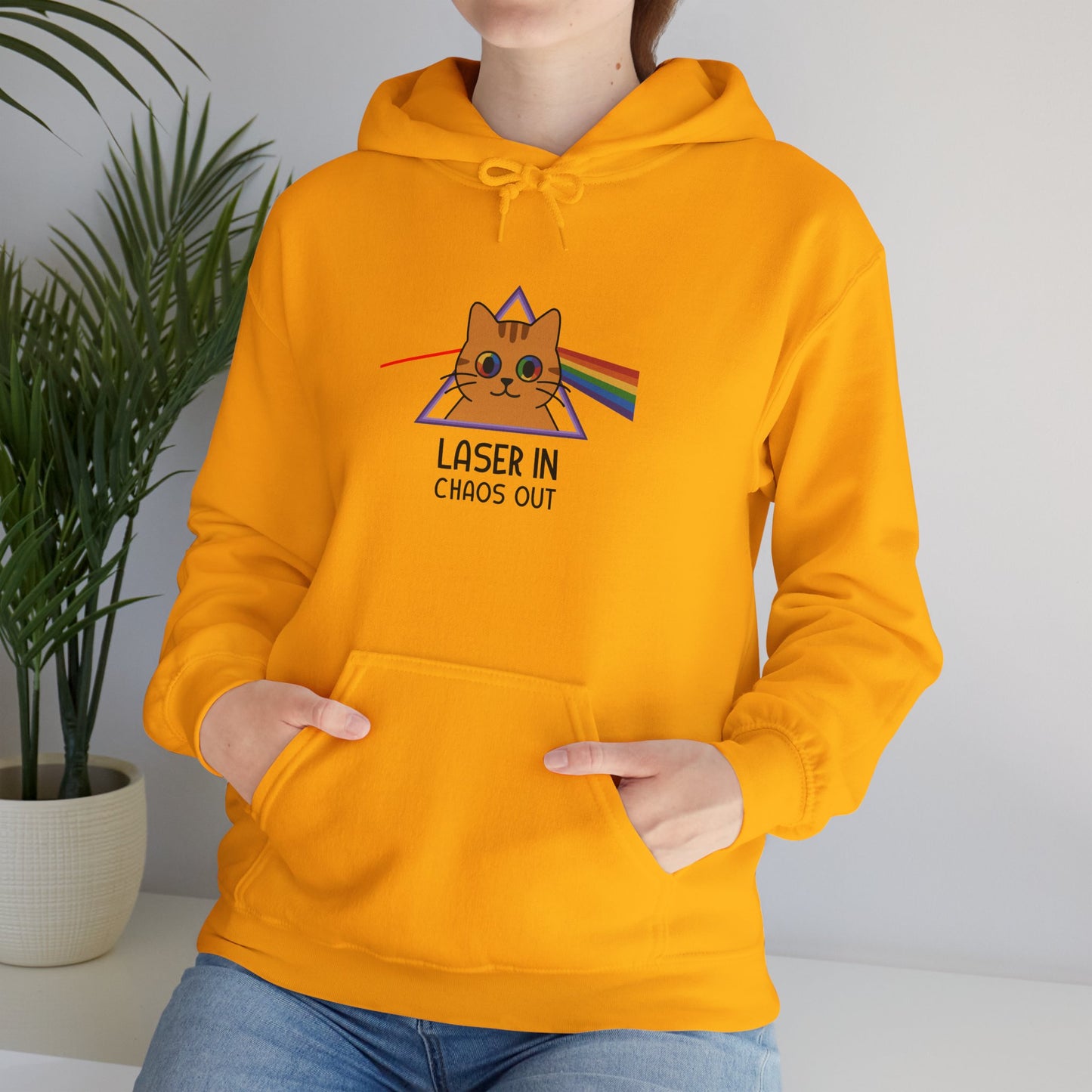 Hoodie: Laser In - Chaos Out (Unisex Heavy Blend™)