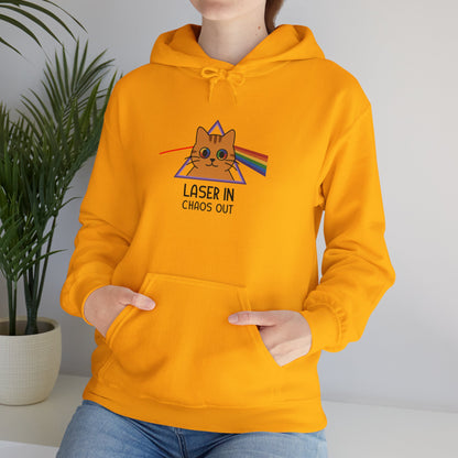 Hoodie: Laser In - Chaos Out (Unisex Heavy Blend™)