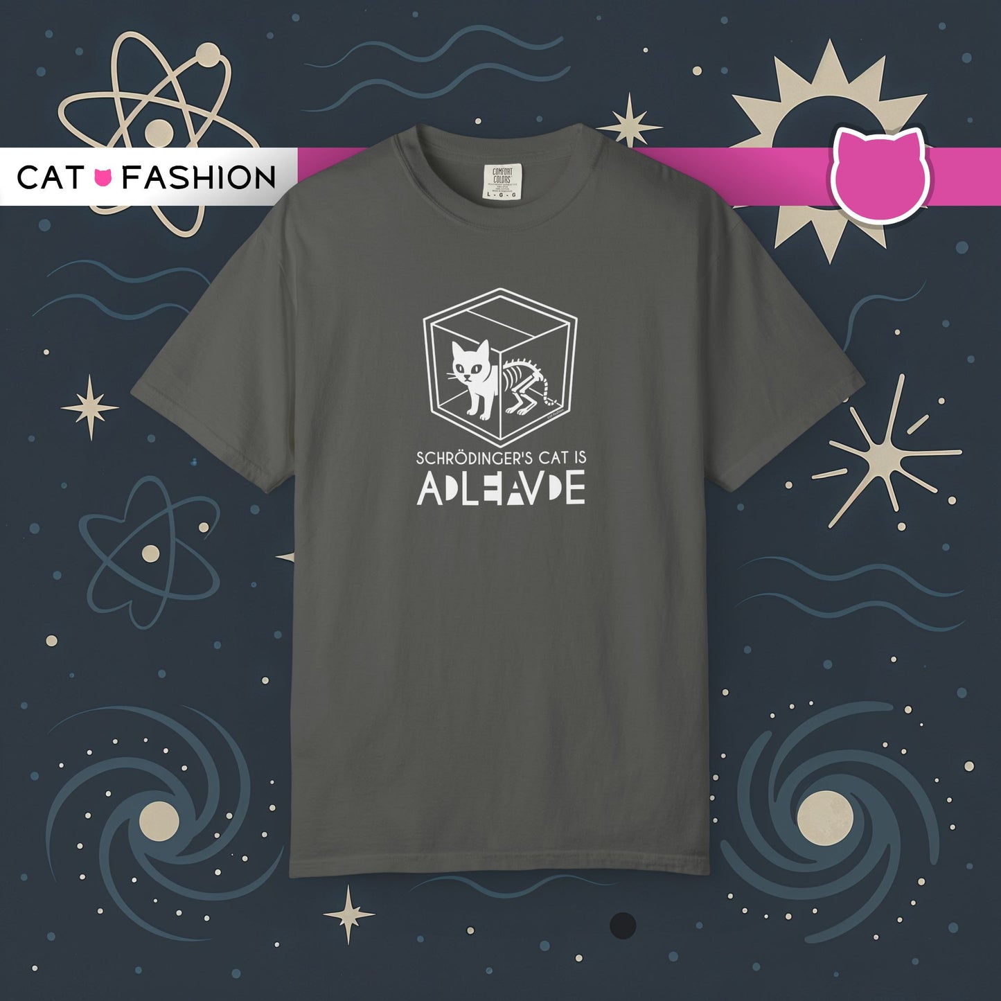 T-Shirt: Schrödinger’s Cat Paradox – Funny Quantum Physics Graphic Tee – Cool Unisex Science Shirt for Nerdy Vibes