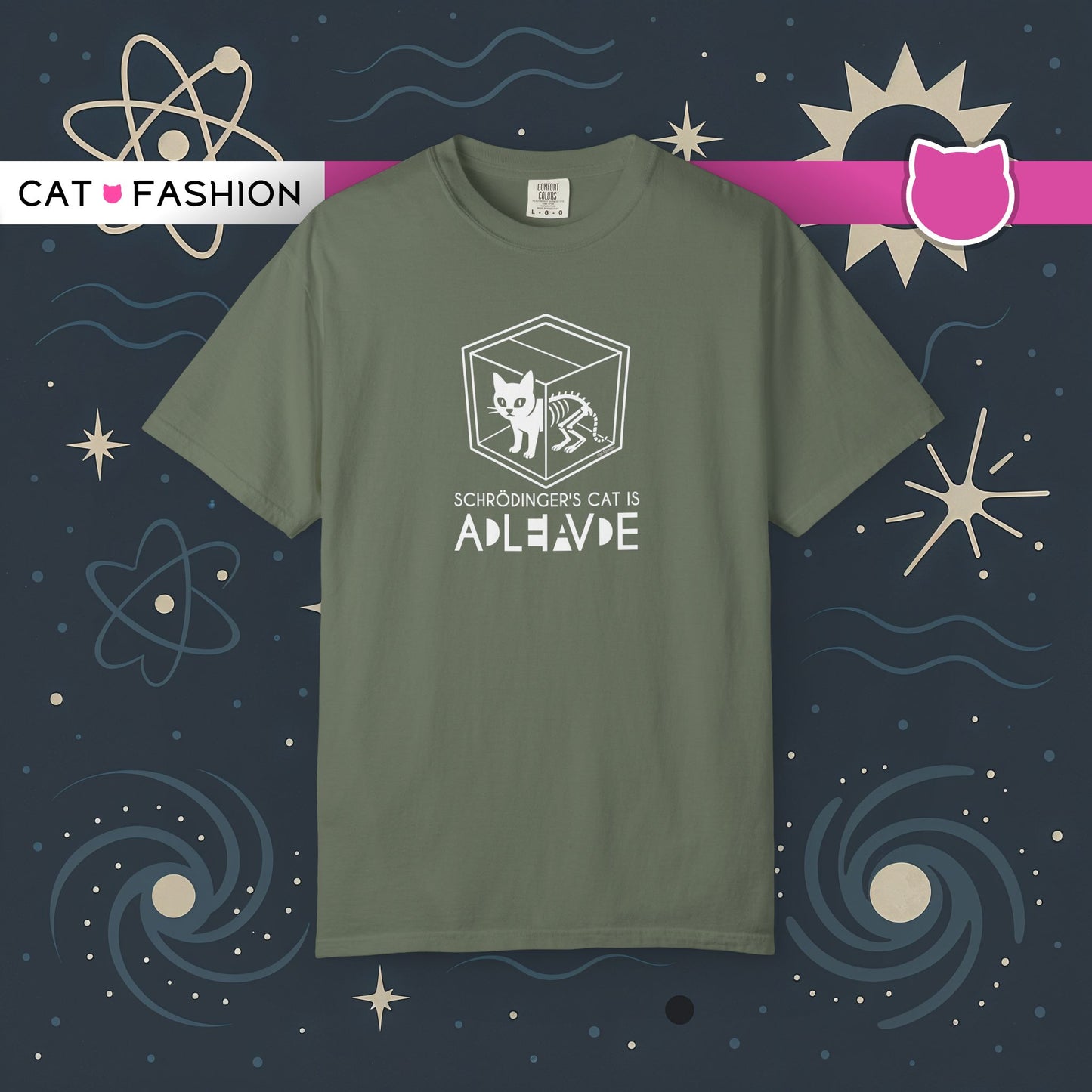 T-Shirt: Schrödinger’s Cat Paradox – Funny Quantum Physics Graphic Tee – Cool Unisex Science Shirt for Nerdy Vibes