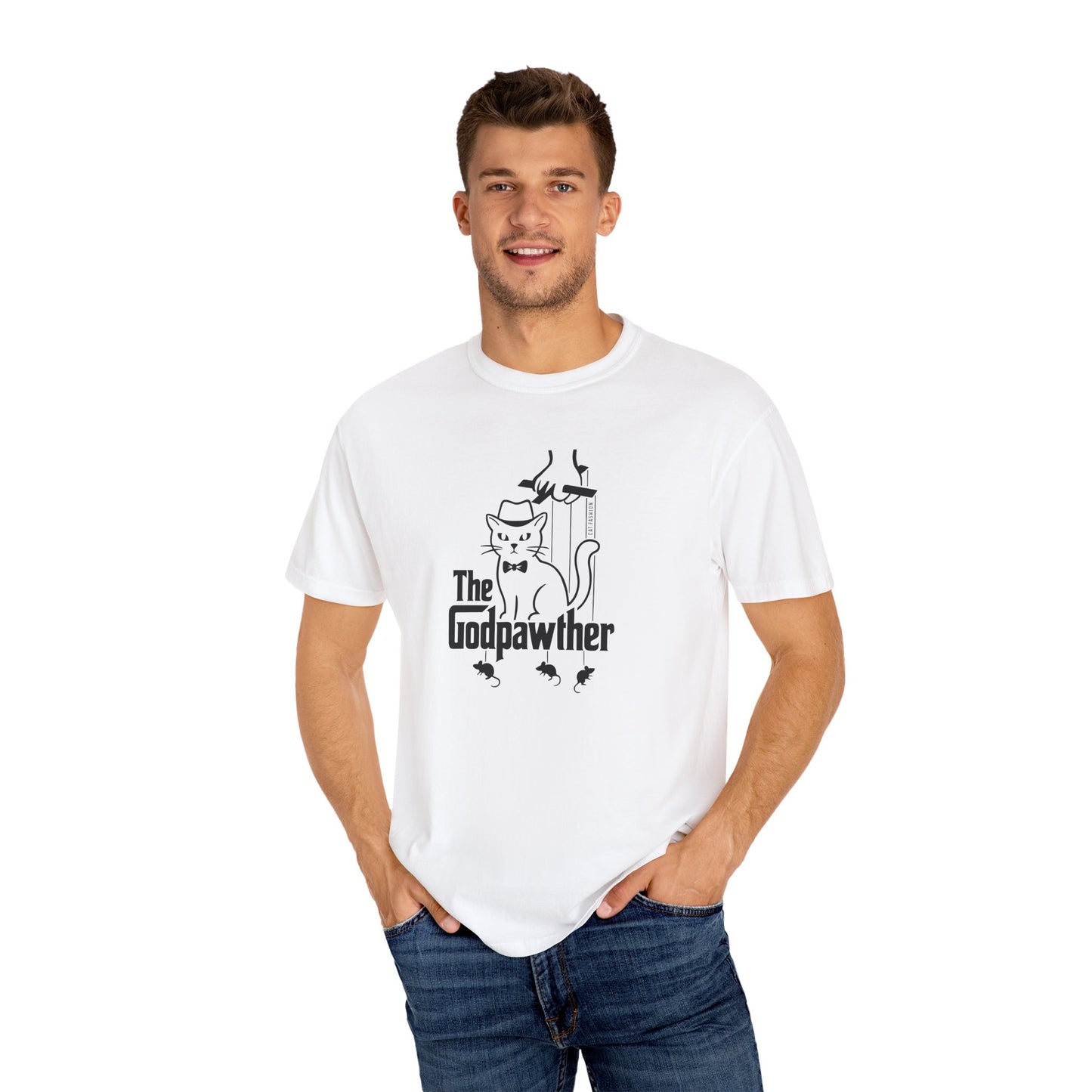 T-Shirt: The Godpawther – Funny Cat Mafia Parody Graphic Tee – Cool Unisex Shirt for Cat Lovers & Movie Fans