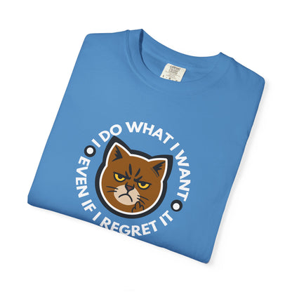 T-Shirt: I Do What I Want – Add a Photo of Your Cat to Have it Printed on a Shirt