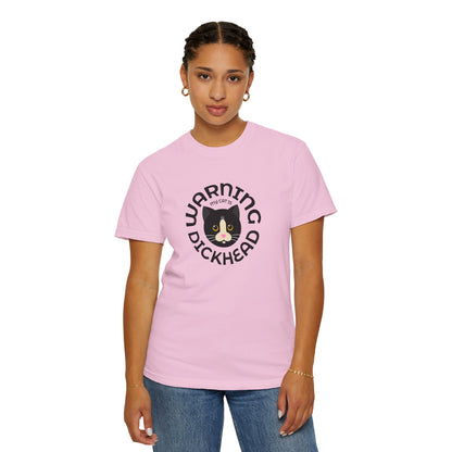 T-Shirt: My Cat Is a Dickhead – Add a Photo of Your Cat to Have it Printed on a Shirt.