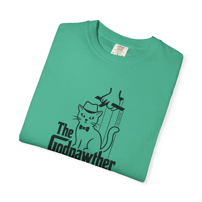 T-Shirt: The Godpawther – Funny Cat Mafia Parody Graphic Tee – Cool Unisex Shirt for Cat Lovers & Movie Fans