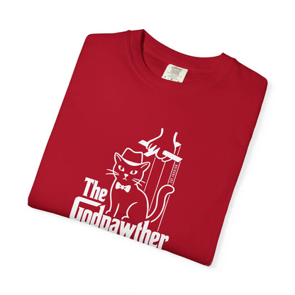 T-Shirt: The Godpawther – Funny Cat Mafia Parody Graphic Tee – Cool Unisex Shirt for Cat Lovers & Movie Fans