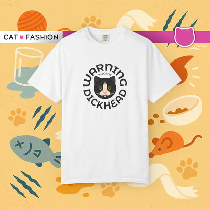 T-Shirt: My Cat Is a Dickhead – Add a Photo of Your Cat to Have it Printed on a Shirt.