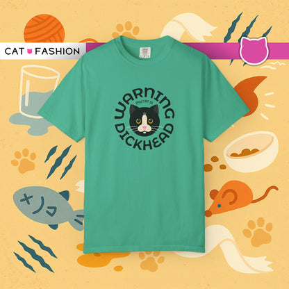 T-Shirt: My Cat Is a Dickhead – Add a Photo of Your Cat to Have it Printed on a Shirt.