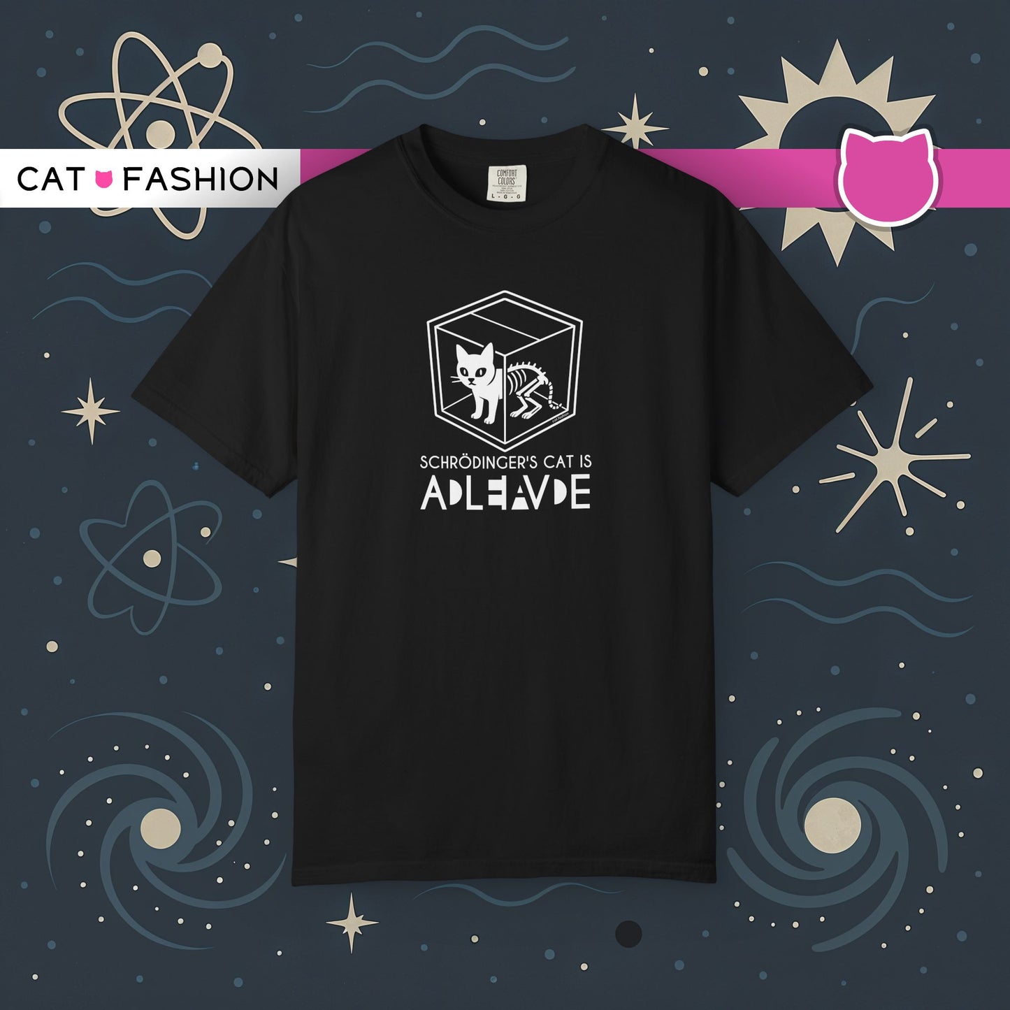 T-Shirt: Schrödinger’s Cat Paradox – Funny Quantum Physics Graphic Tee – Cool Unisex Science Shirt for Nerdy Vibes