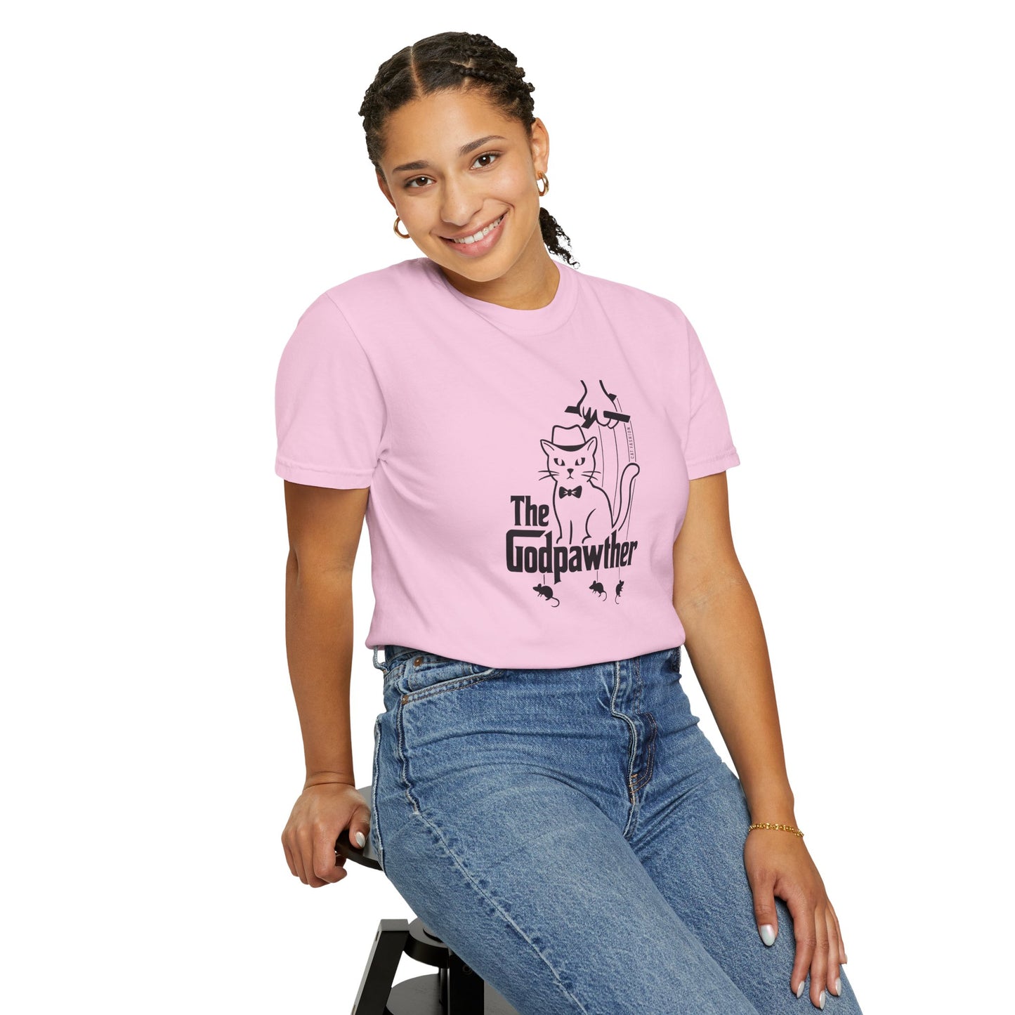 T-Shirt: The Godpawther – Funny Cat Mafia Parody Graphic Tee – Cool Unisex Shirt for Cat Lovers & Movie Fans