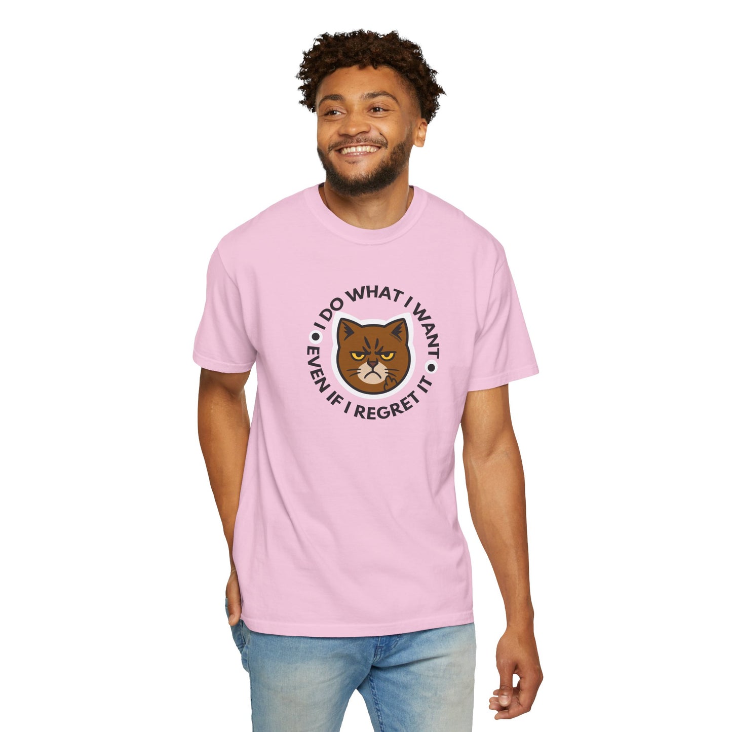 T-Shirt: I Do What I Want – Add a Photo of Your Cat to Have it Printed on a Shirt