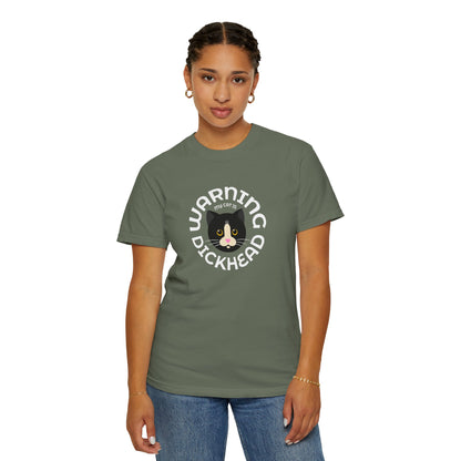 T-Shirt: My Cat Is a Dickhead – Add a Photo of Your Cat to Have it Printed on a Shirt.