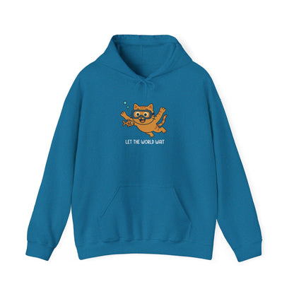 Hoodie: Let The World Wait (Unisex Heavy Blend™)