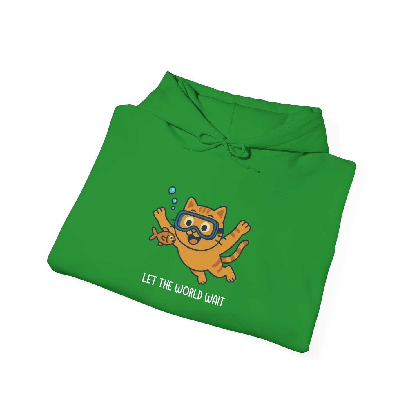 Hoodie: Let The World Wait (Unisex Heavy Blend™)