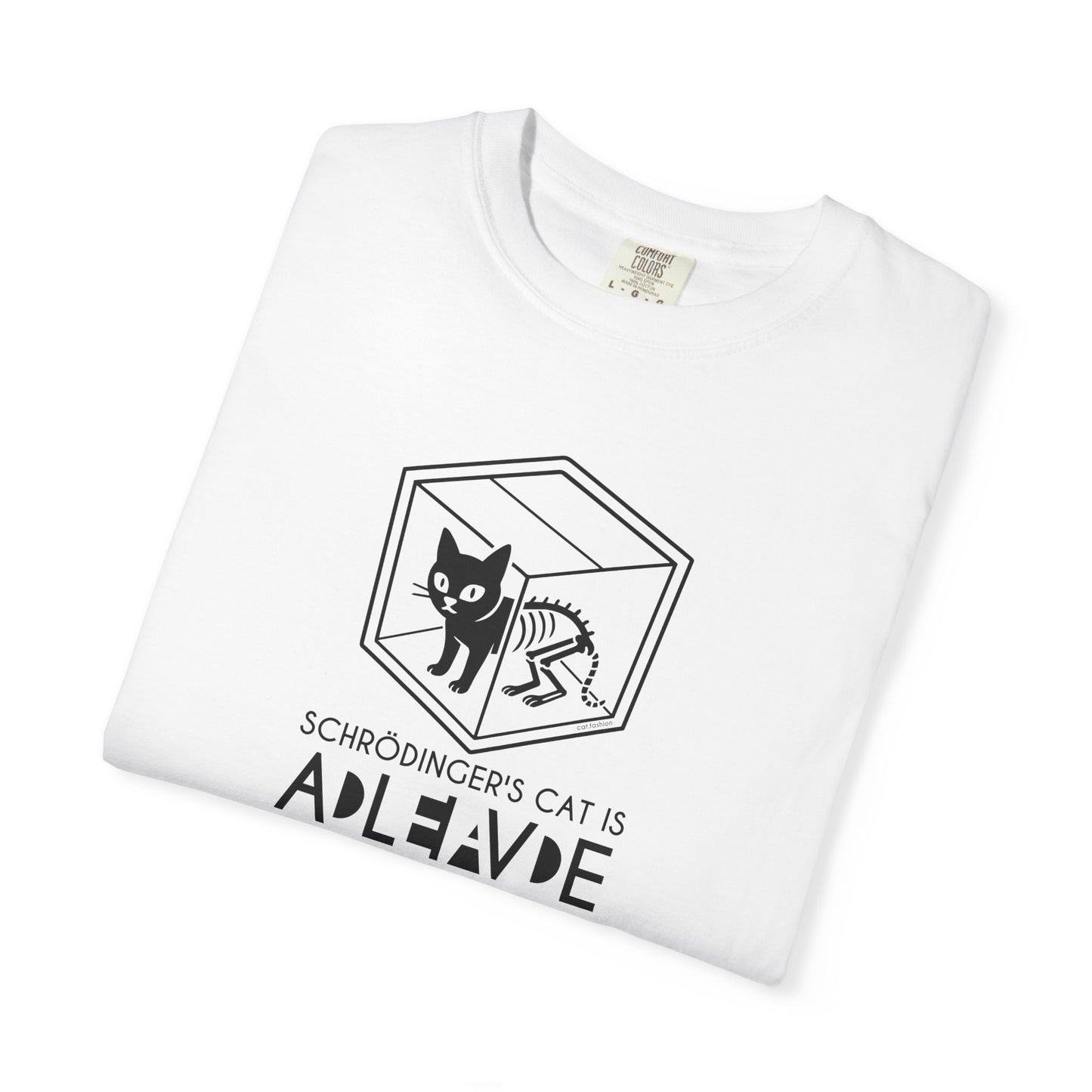T-Shirt: Schrödinger’s Cat Paradox – Funny Quantum Physics Graphic Tee – Cool Unisex Science Shirt for Nerdy Vibes