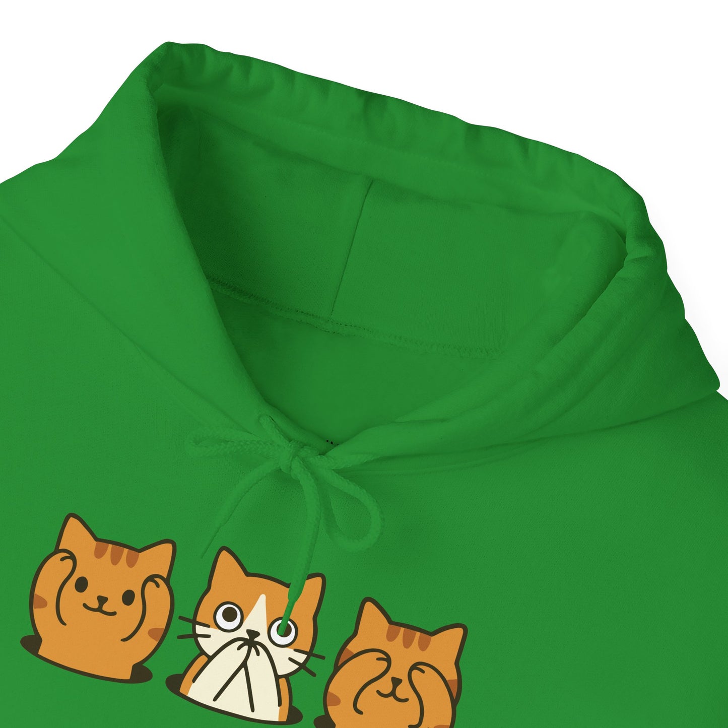 Hoodie: Three Wise Cats (Unisex Heavy Blend™)
