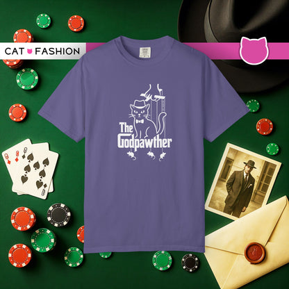 T-Shirt: The Godpawther – Funny Cat Mafia Parody Graphic Tee – Cool Unisex Shirt for Cat Lovers & Movie Fans