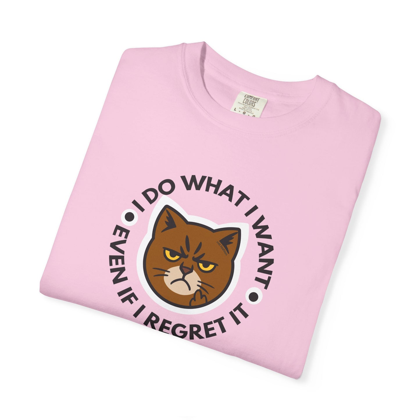 T-Shirt: I Do What I Want – Add a Photo of Your Cat to Have it Printed on a Shirt