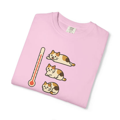 T-Shirt: ThermoMeow – Funny Cat Temperature Chart Graphic Tee – Cute Unisex Shirt for Cat Lovers & Weather Moods