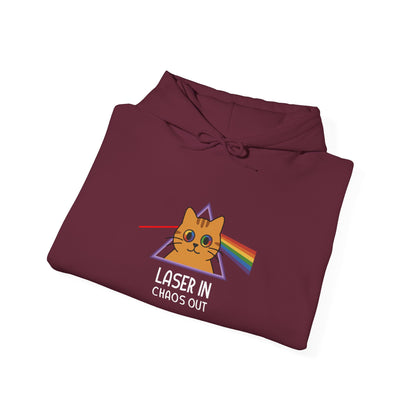 Hoodie: Laser In - Chaos Out (Unisex Heavy Blend™)