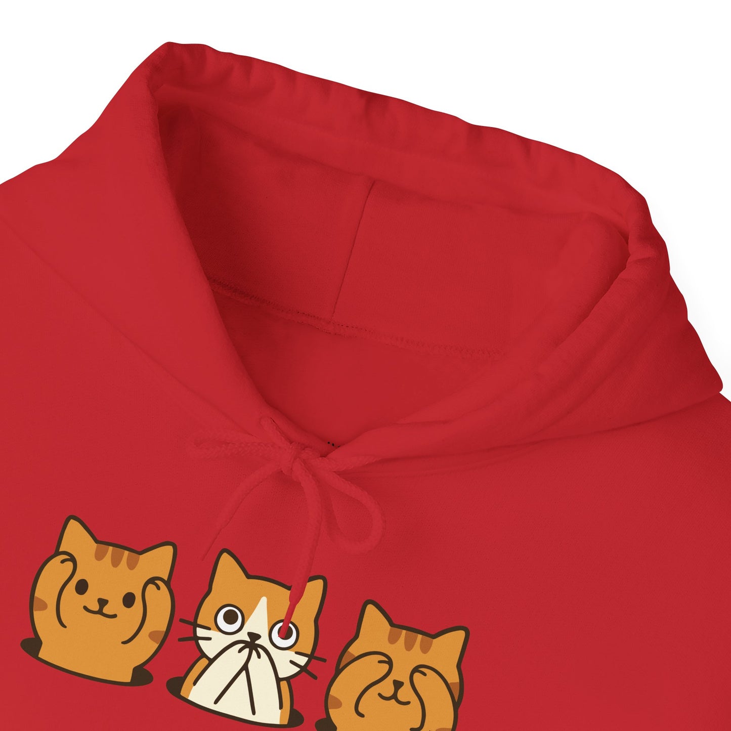 Hoodie: Three Wise Cats (Unisex Heavy Blend™)