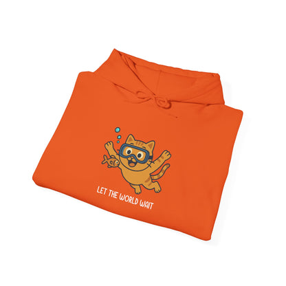 Hoodie: Let The World Wait (Unisex Heavy Blend™)