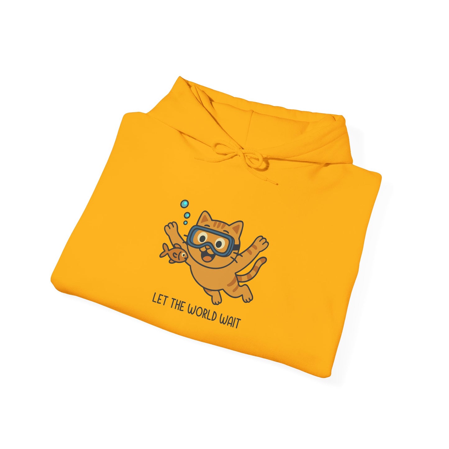 Hoodie: Let The World Wait (Unisex Heavy Blend™)