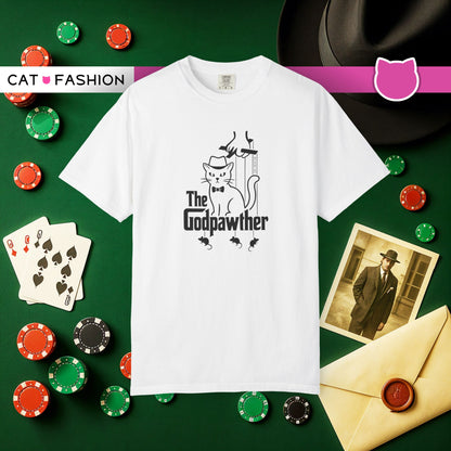 T-Shirt: The Godpawther – Funny Cat Mafia Parody Graphic Tee – Cool Unisex Shirt for Cat Lovers & Movie Fans