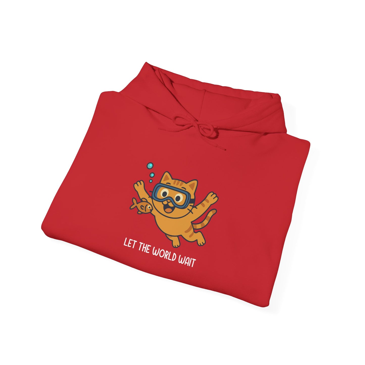 Hoodie: Let The World Wait (Unisex Heavy Blend™)
