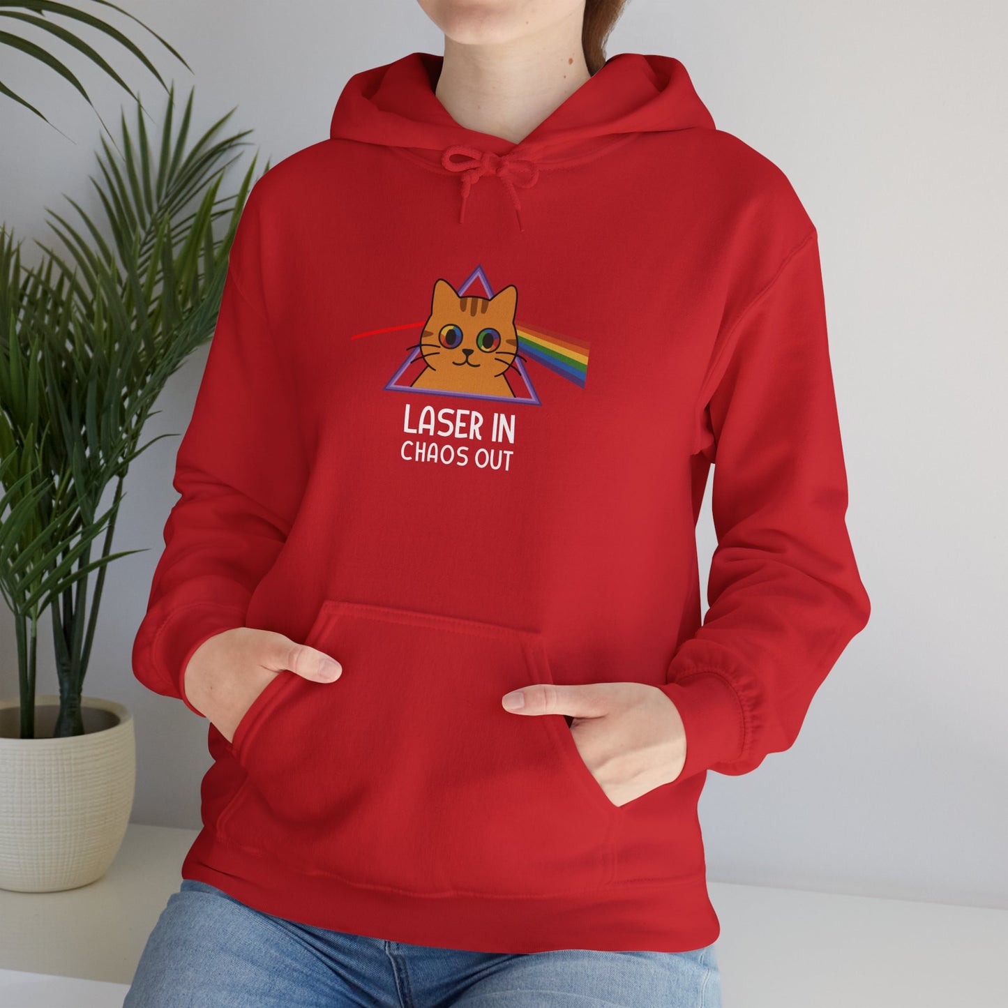 Hoodie: Laser In - Chaos Out (Unisex Heavy Blend™)