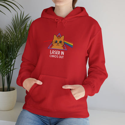 Hoodie: Laser In - Chaos Out (Unisex Heavy Blend™)