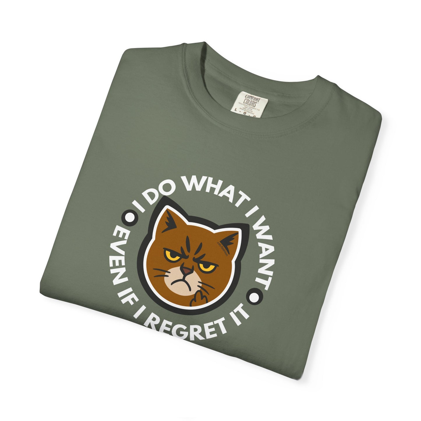 T-Shirt: I Do What I Want – Add a Photo of Your Cat to Have it Printed on a Shirt