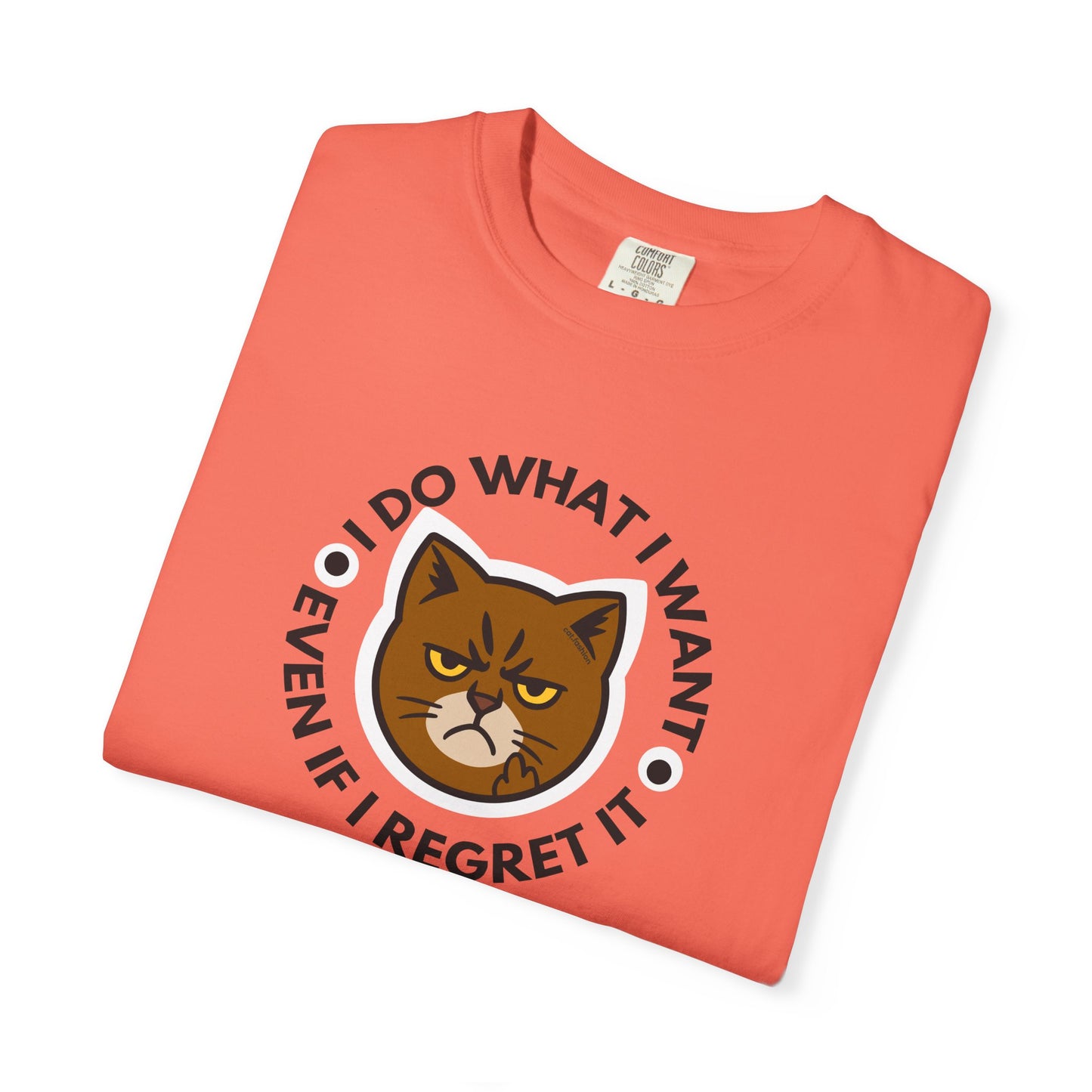 T-Shirt: I Do What I Want – Add a Photo of Your Cat to Have it Printed on a Shirt