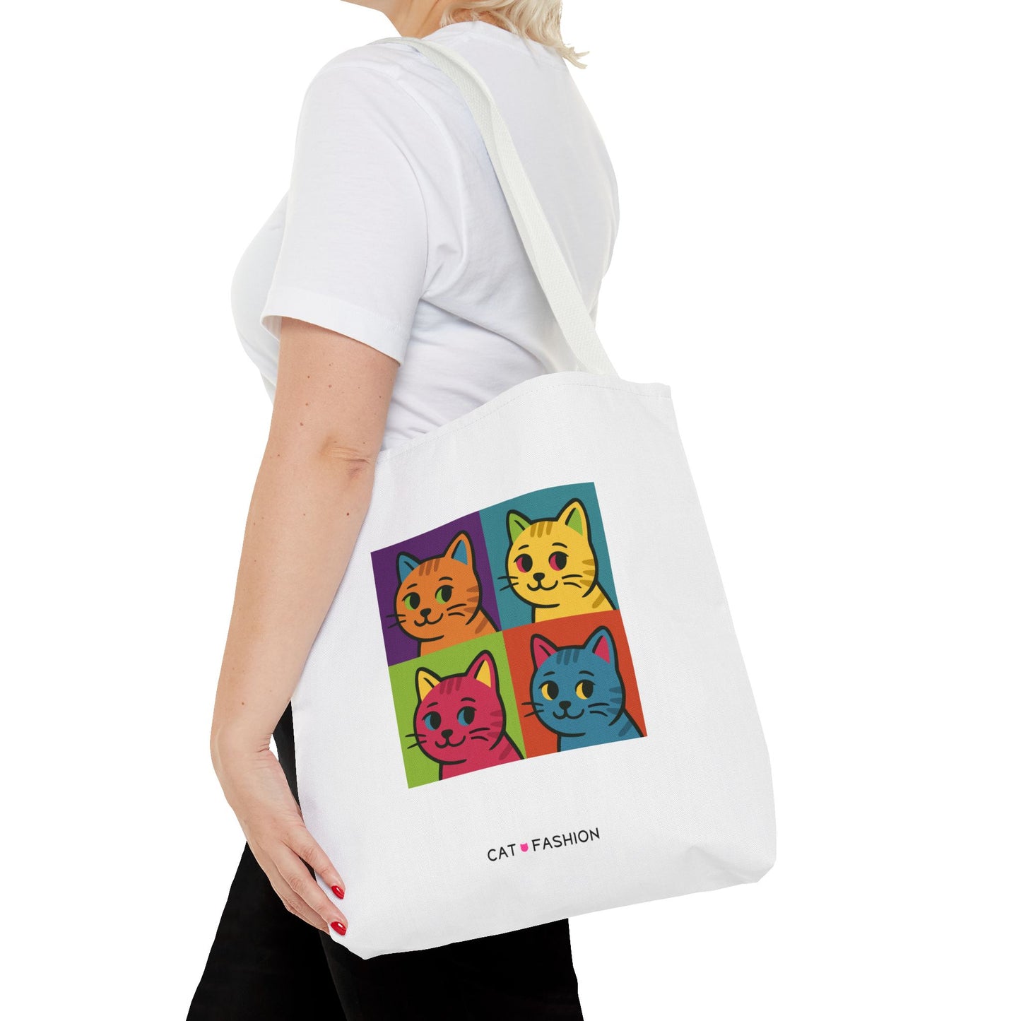 Tote Bag: Pop Art Cats