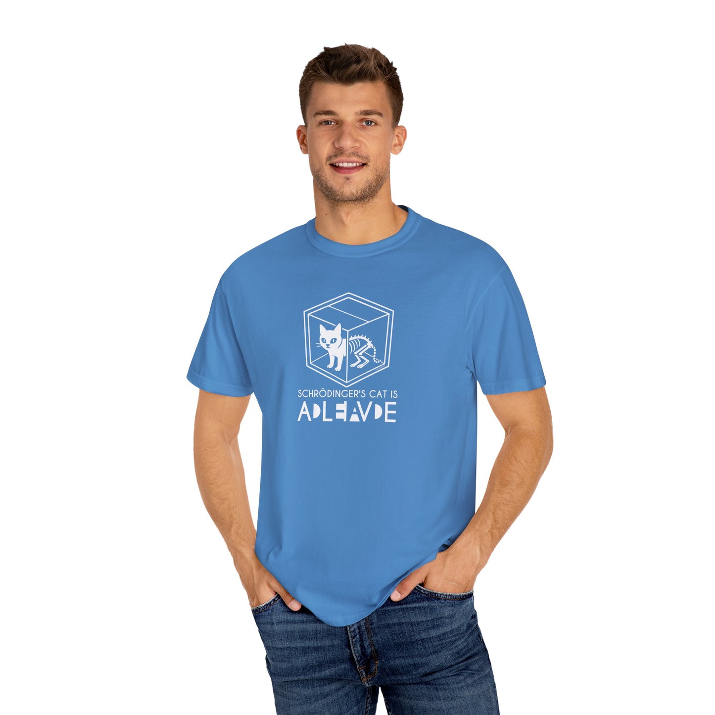 T-Shirt: Schrödinger’s Cat Paradox – Funny Quantum Physics Graphic Tee – Cool Unisex Science Shirt for Nerdy Vibes