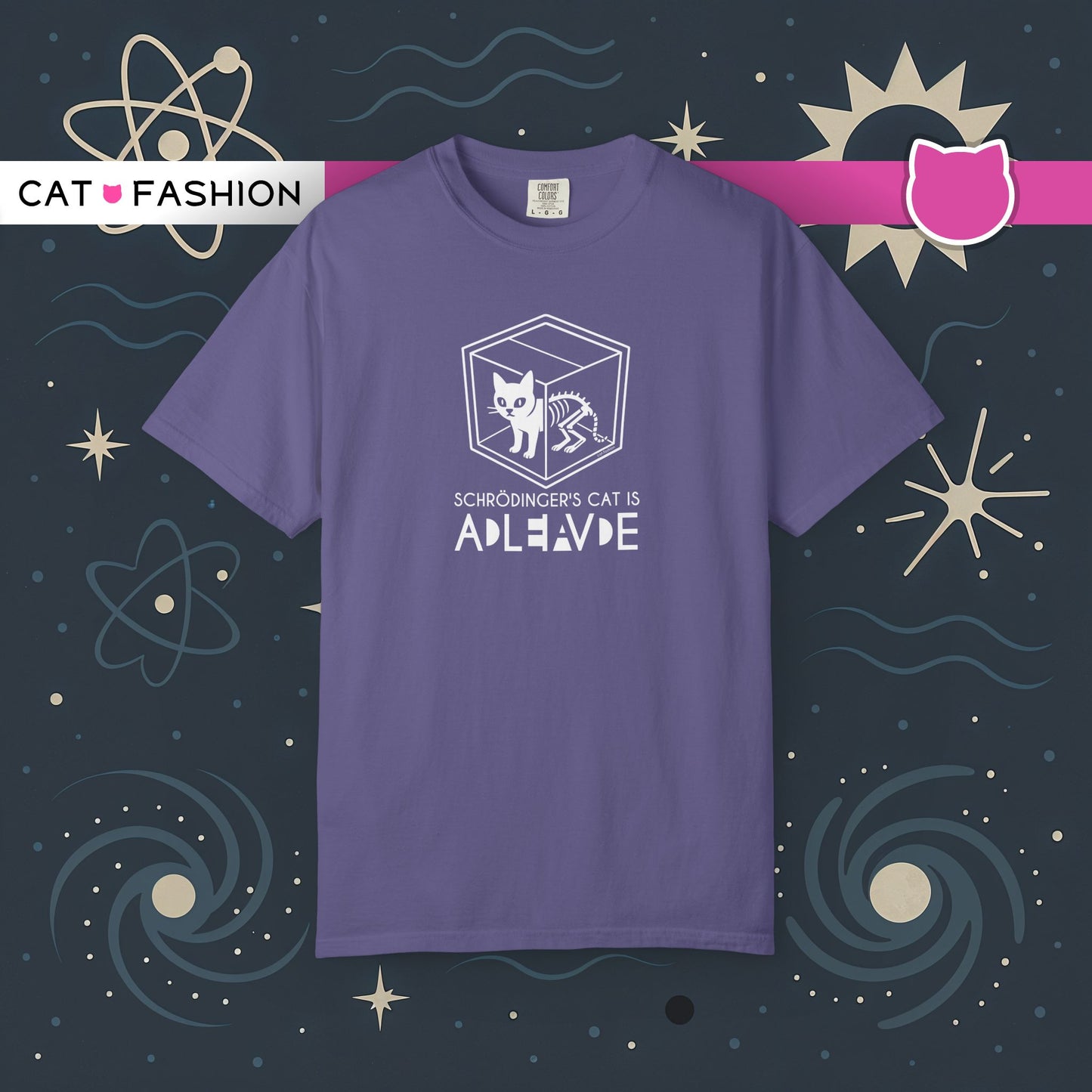 T-Shirt: Schrödinger’s Cat Paradox – Funny Quantum Physics Graphic Tee – Cool Unisex Science Shirt for Nerdy Vibes