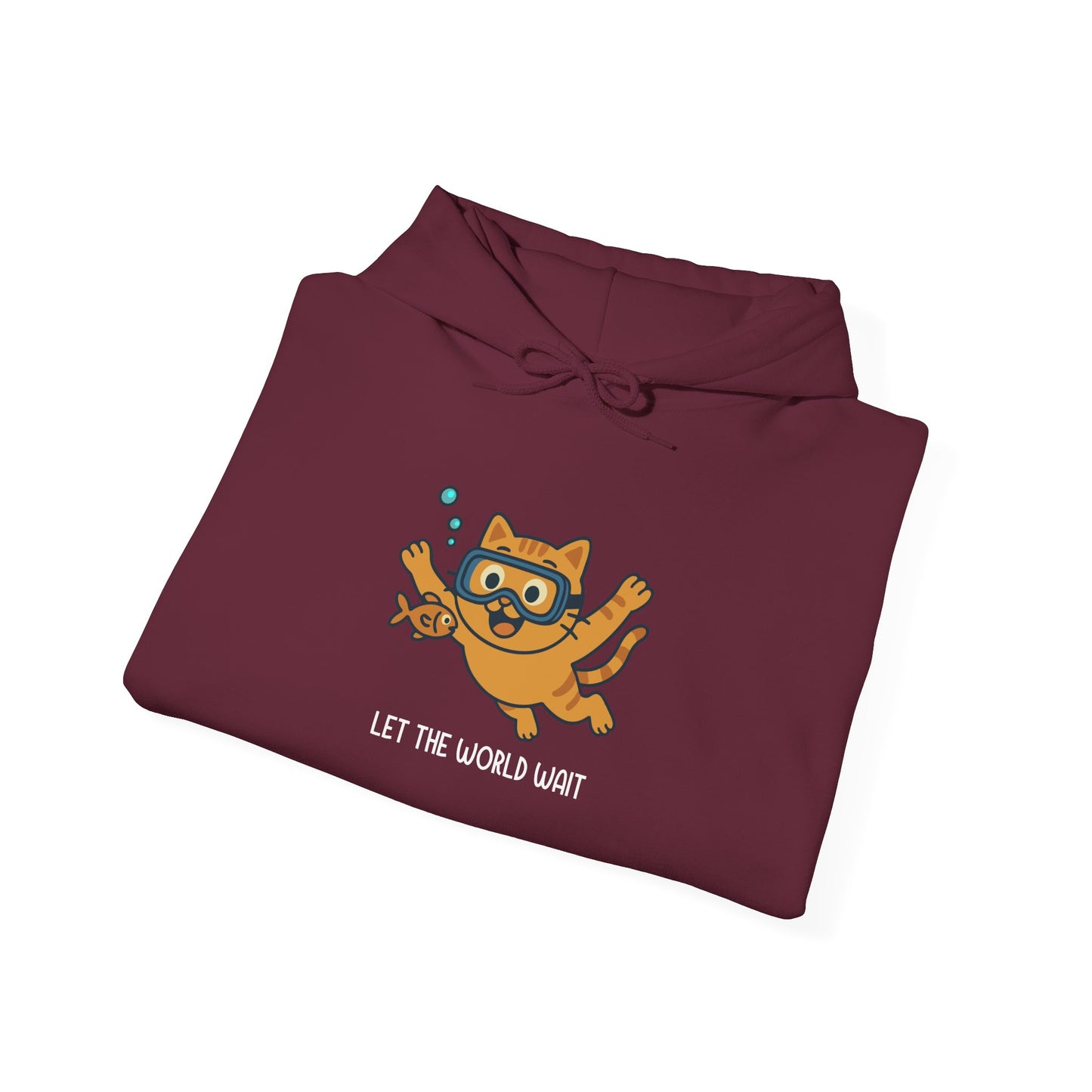 Hoodie: Let The World Wait (Unisex Heavy Blend™)