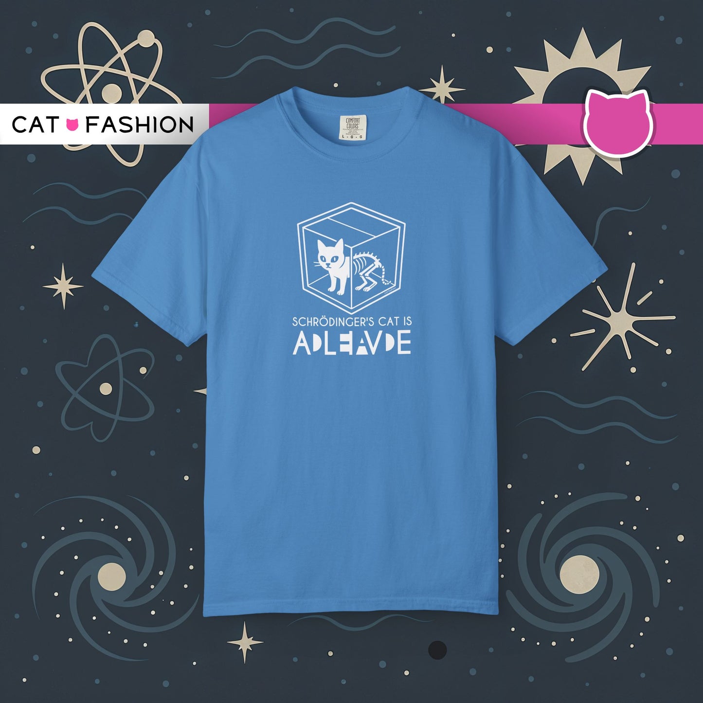 T-Shirt: Schrödinger’s Cat Paradox – Funny Quantum Physics Graphic Tee – Cool Unisex Science Shirt for Nerdy Vibes