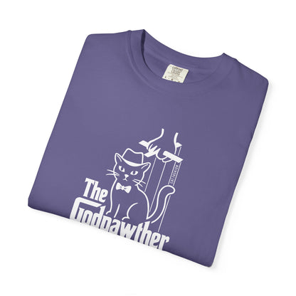 T-Shirt: The Godpawther – Funny Cat Mafia Parody Graphic Tee – Cool Unisex Shirt for Cat Lovers & Movie Fans
