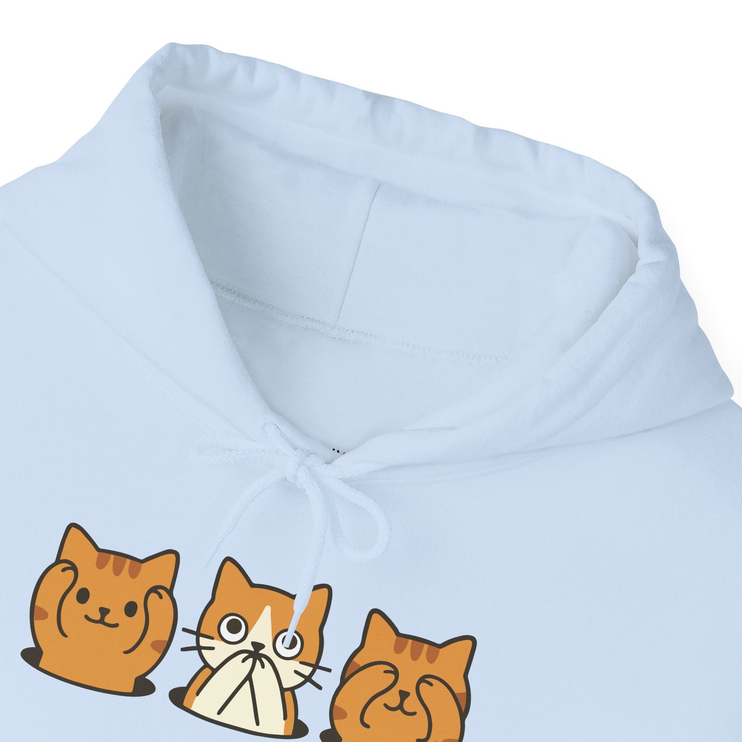Hoodie: Three Wise Cats (Unisex Heavy Blend™)