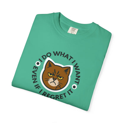 T-Shirt: I Do What I Want – Add a Photo of Your Cat to Have it Printed on a Shirt