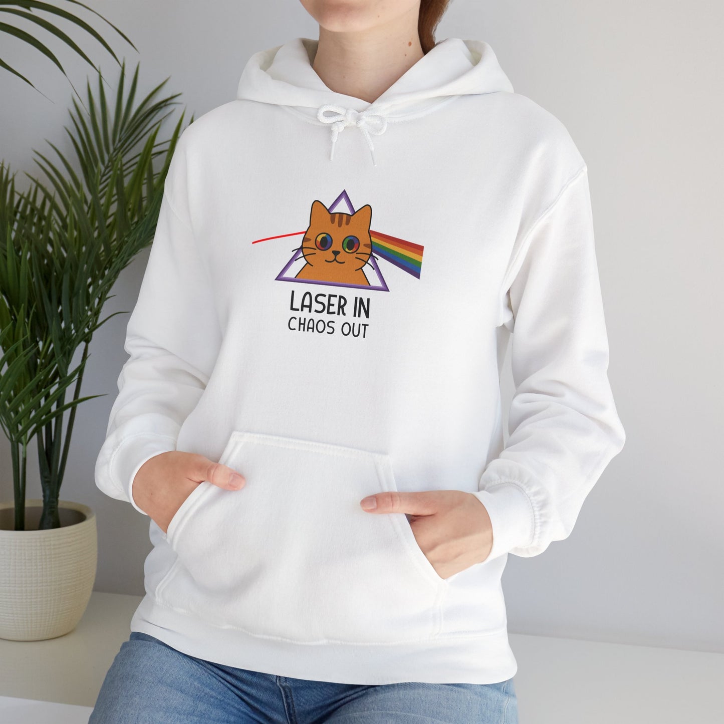 Hoodie: Laser In - Chaos Out (Unisex Heavy Blend™)