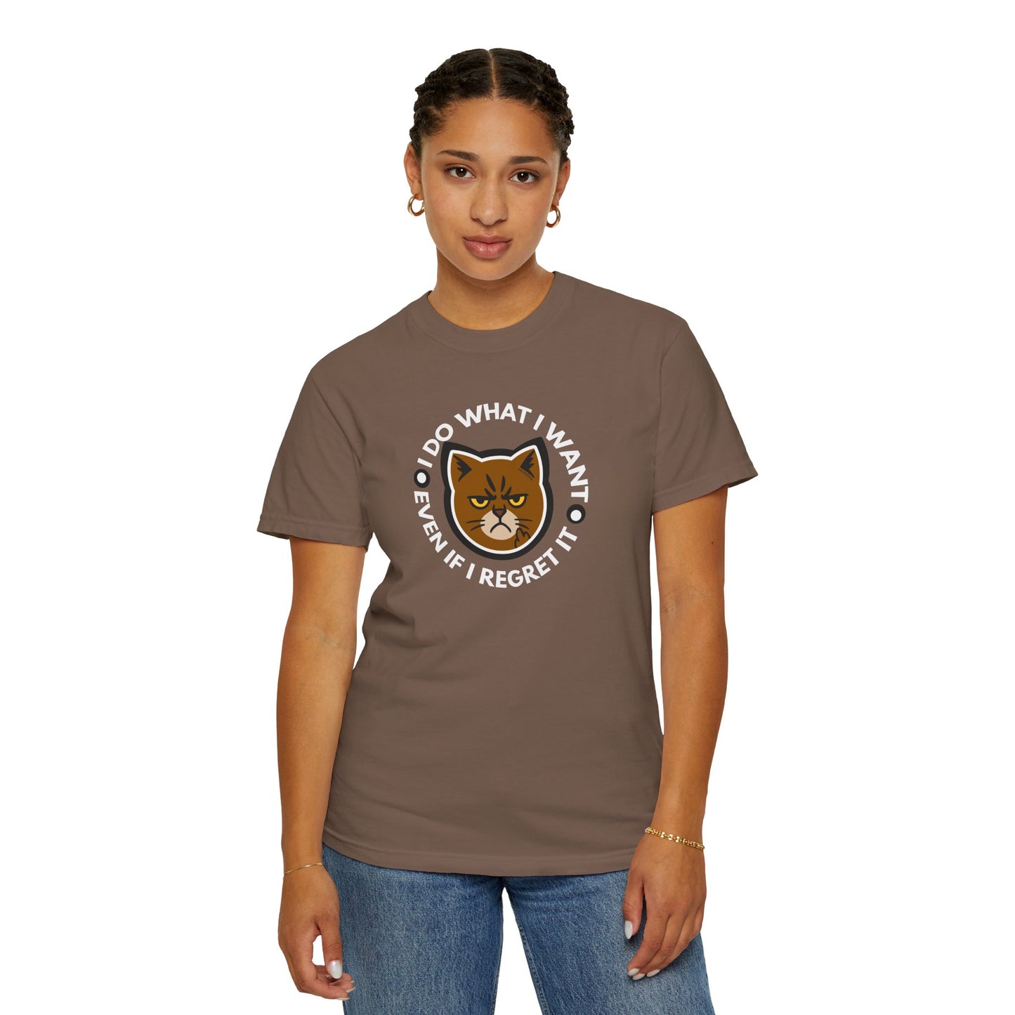 T-Shirt: I Do What I Want – Add a Photo of Your Cat to Have it Printed on a Shirt